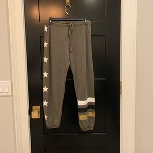 Chaser Peace Star Joggers - Medium